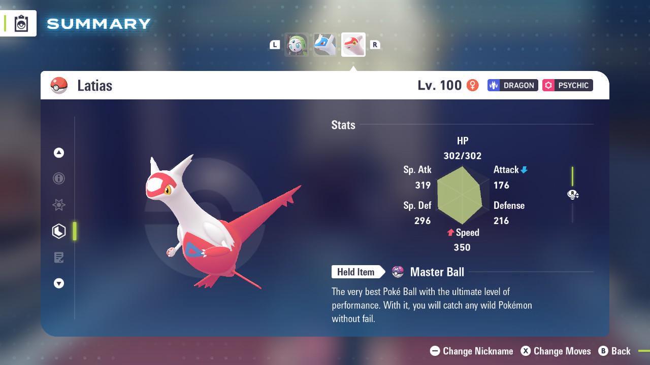 Non Shiny 6IV Latias Pokemon Legends Za Mega Dimension DLC 6IV Competitive Battle Ready Pokémon card photo 2