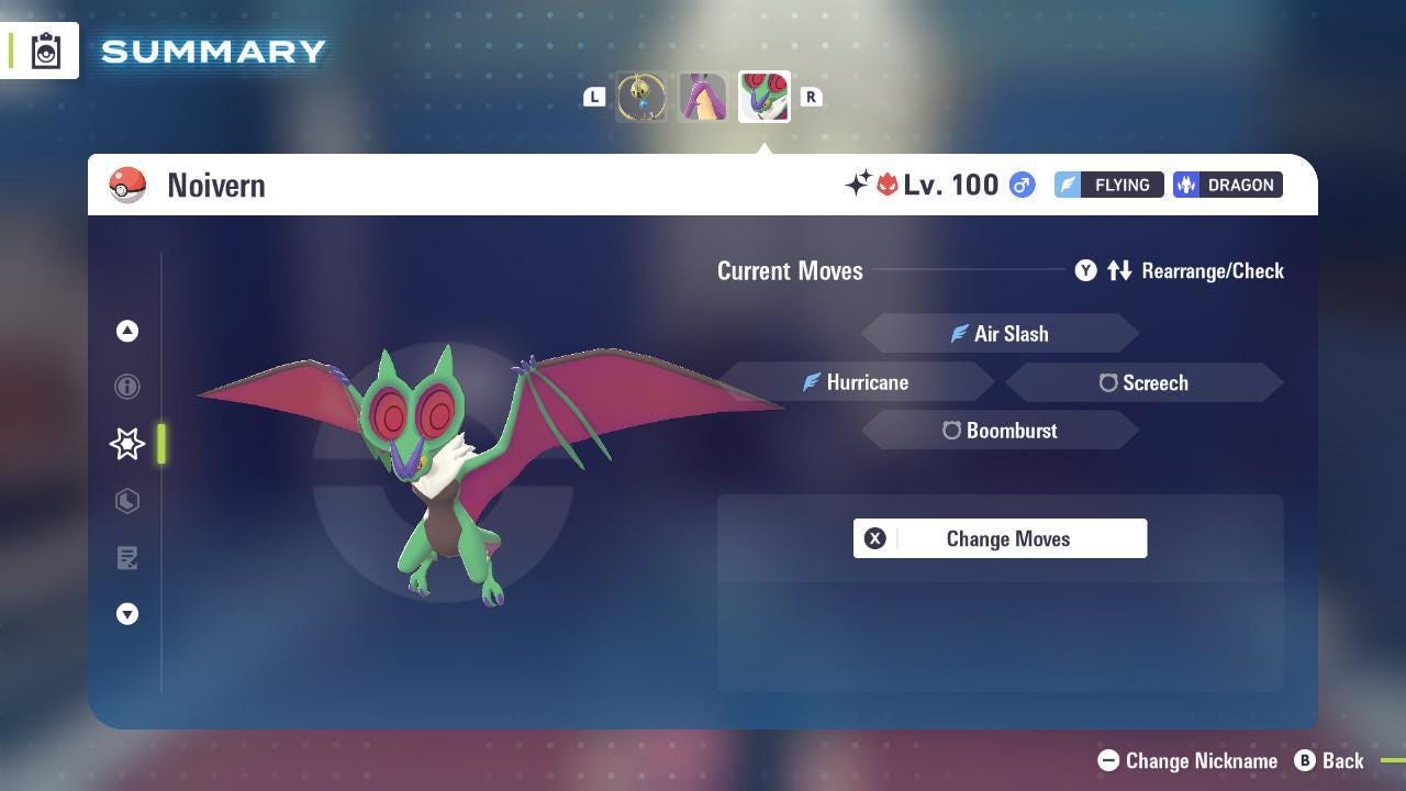 Shiny Alpha Noivern Pokémon Legends ZA 6IV Competitive Battle Ready Pokémon card photo 4