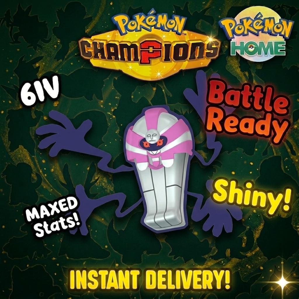 Shiny Cofagrigus Pokémon Champions 6IV Competitive Battle Ready – Champions Pokémon card photo