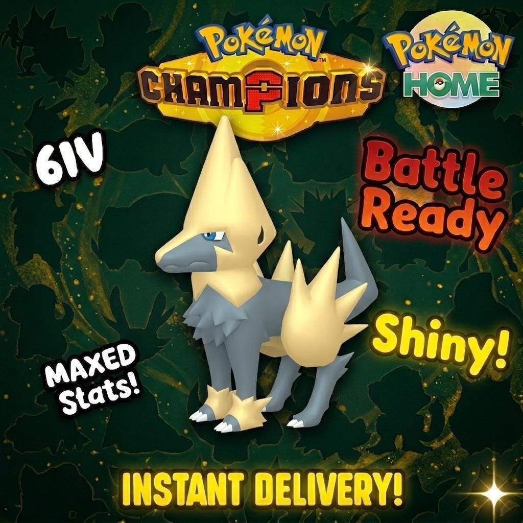 Shiny Manectric Pokémon Champions 6IV Competitive Battle Ready – Champions Pokémon card photo