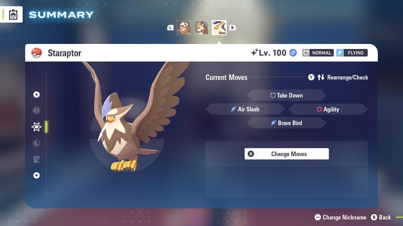 Shiny Staraptor Pokemon Legends ZA Mega Dimension DLC 6IV Competitive Battle Ready Pokémon card photo 3