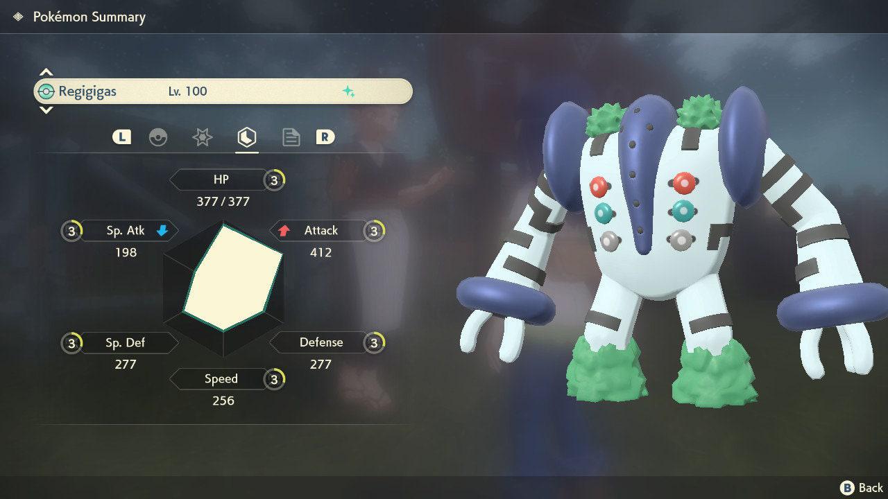 Shiny REGIGIGAS Pokemon Legends Arceus 6IV Competitive Battle Ready Pokémon card photo 4