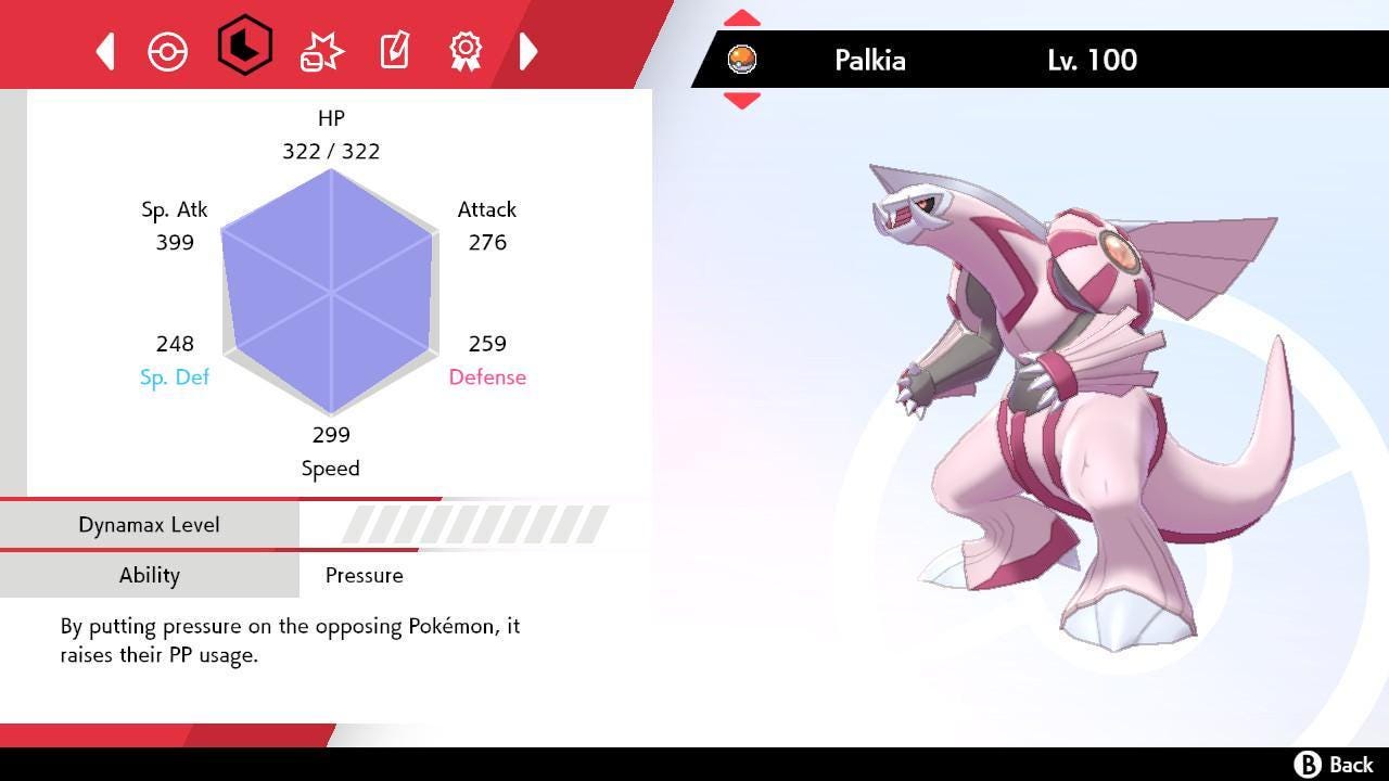 Shiny PALKIA Pokemon Sword Shield 6IV Competitive Battle Ready Pokémon card photo 2