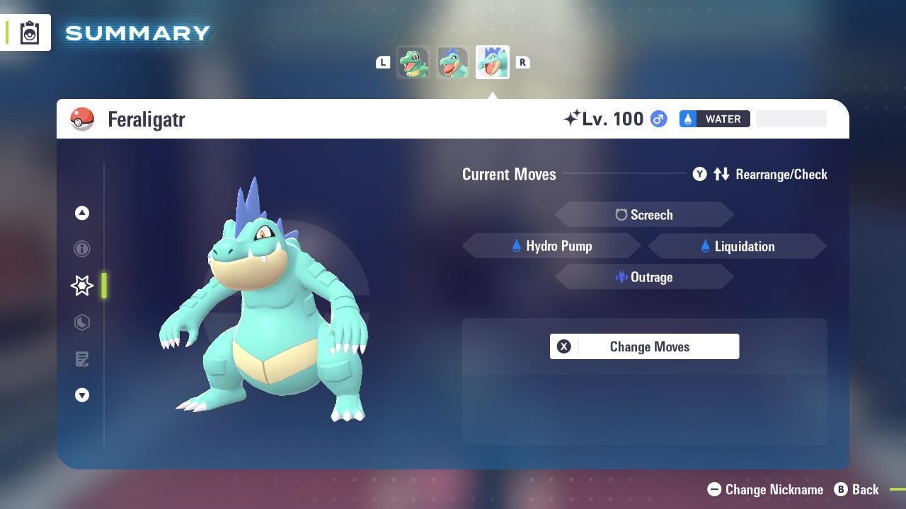 Фото покемона Блестящий ФЕРАЛИГАТР Pokémon Legends ZA 6IV Готов к соревновательным битвам 4