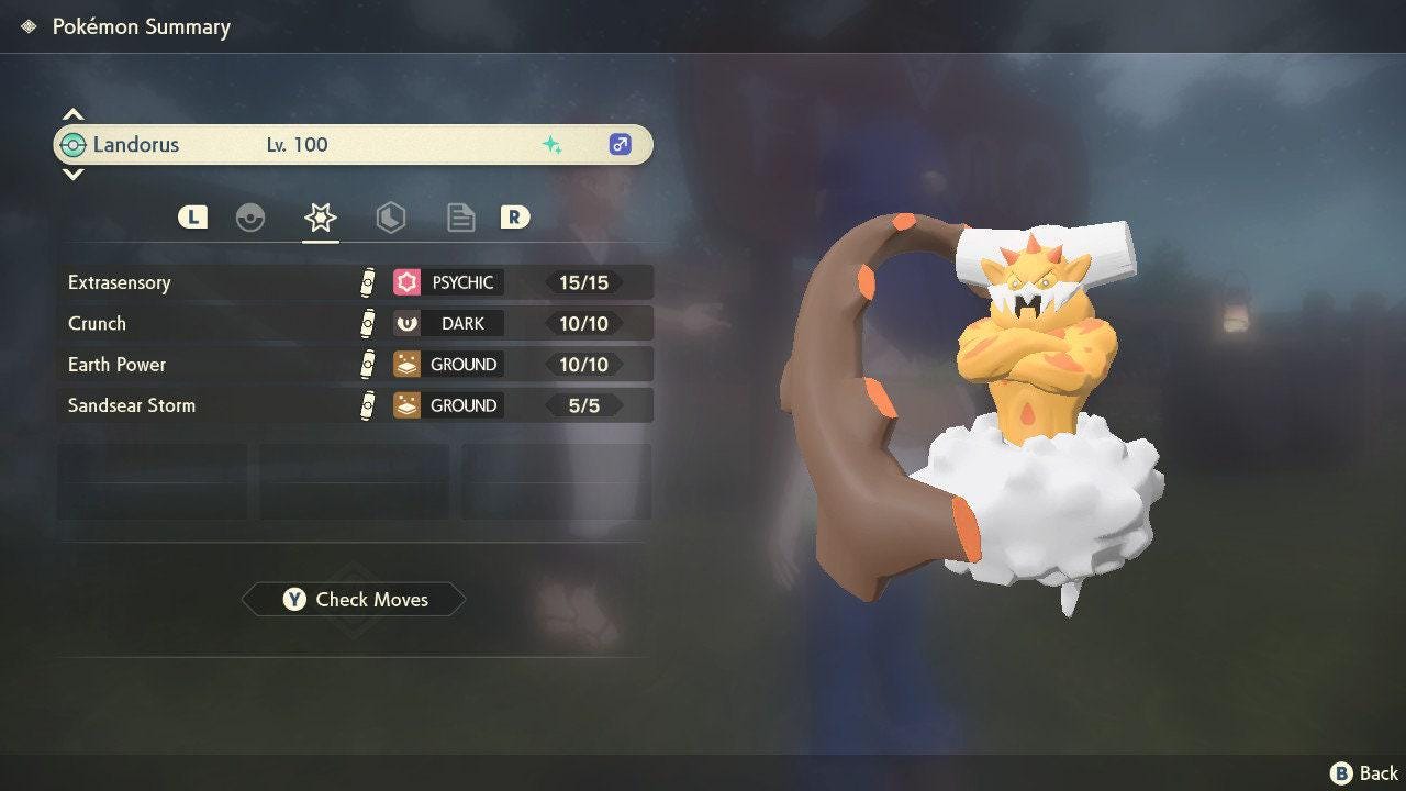 Shiny LANDORUS Pokemon Legends Arceus 6IV Competitive Battle Ready – Legends Arceus Pokémon card photo