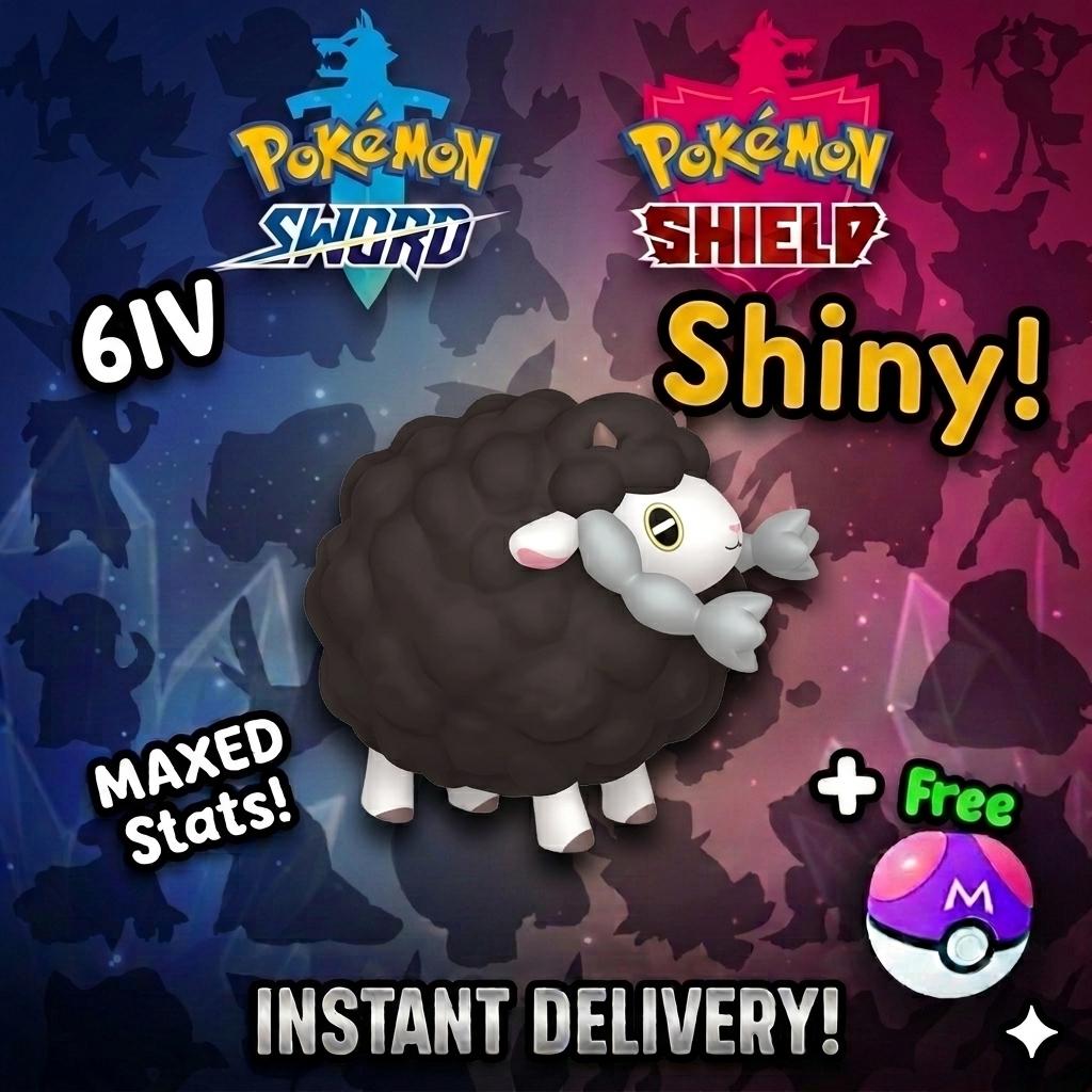 Shiny Wooloo Pokemon Sword Shield 6IV Competitive Battle Ready – Sword & Shield Pokémon card photo