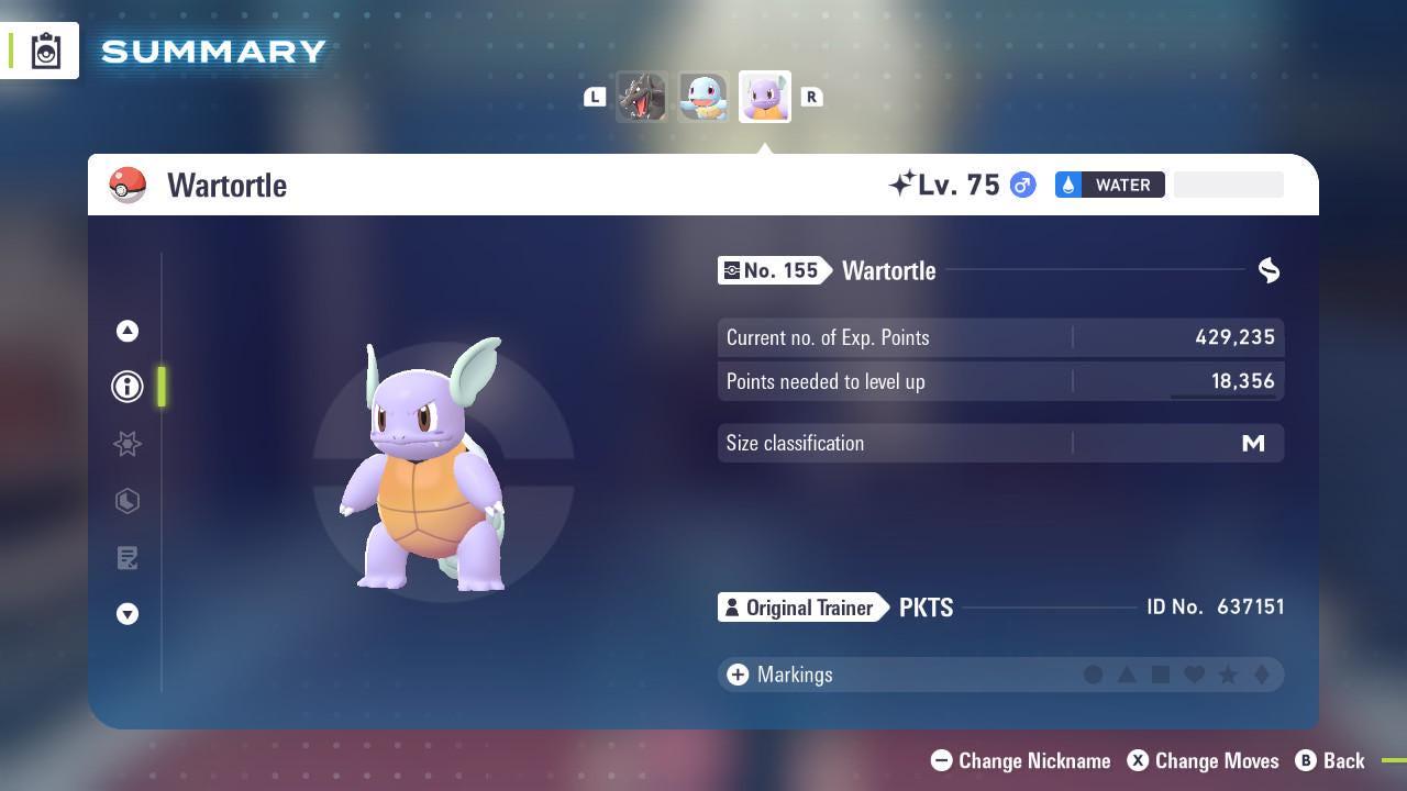 Shiny WARTORTLE Pokémon Legends ZA 6IV Competitive Battle Ready Pokémon card photo 2