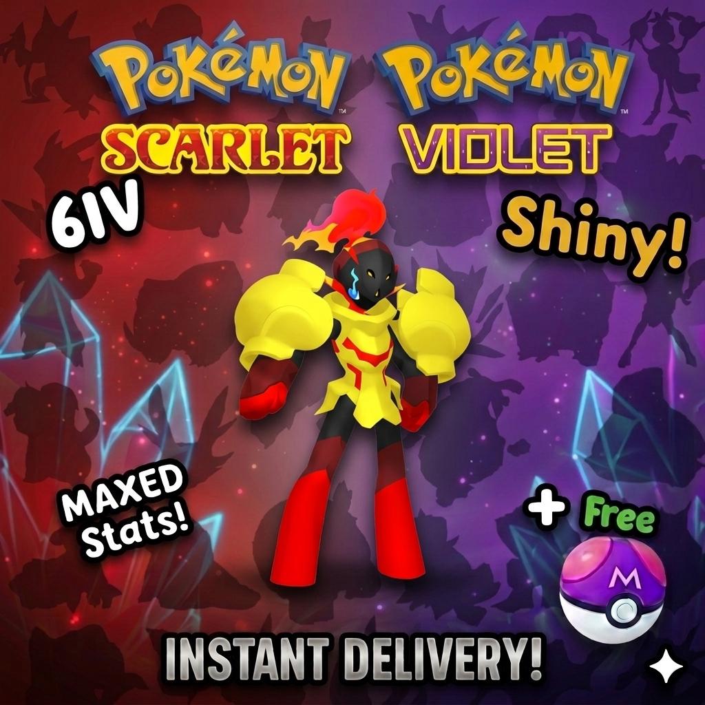 Shiny ARMAROUGE Pokémon Scarlet Violet 6IV Competitive Battle Ready – Scarlet & Violet Pokémon card photo