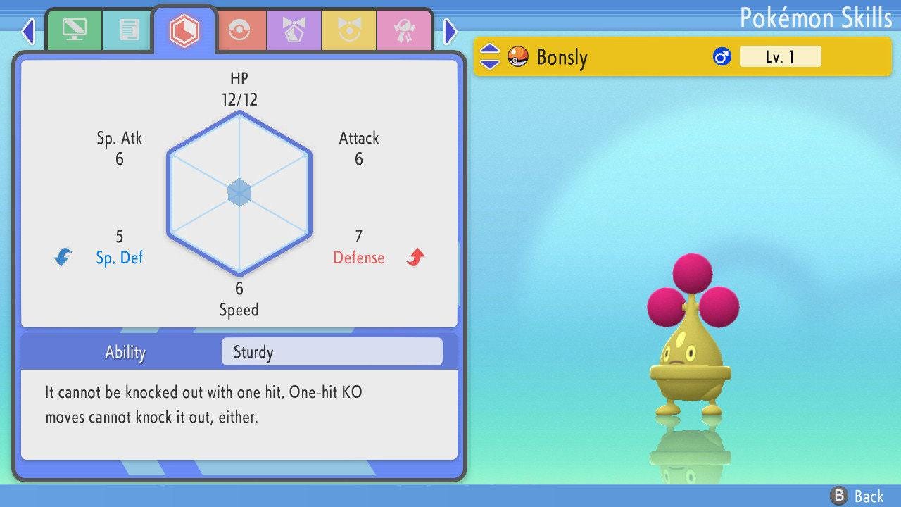 SHINY 6IV BONSLY Pokémon Brilliant Diamond and Shining Pearl 6IV Competitive Battle Ready Pokémon card photo 4