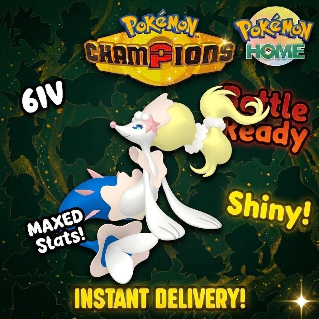 Shiny Primarina Pokémon Champions 6IV Competitive Battle Ready – Champions Pokémon card photo
