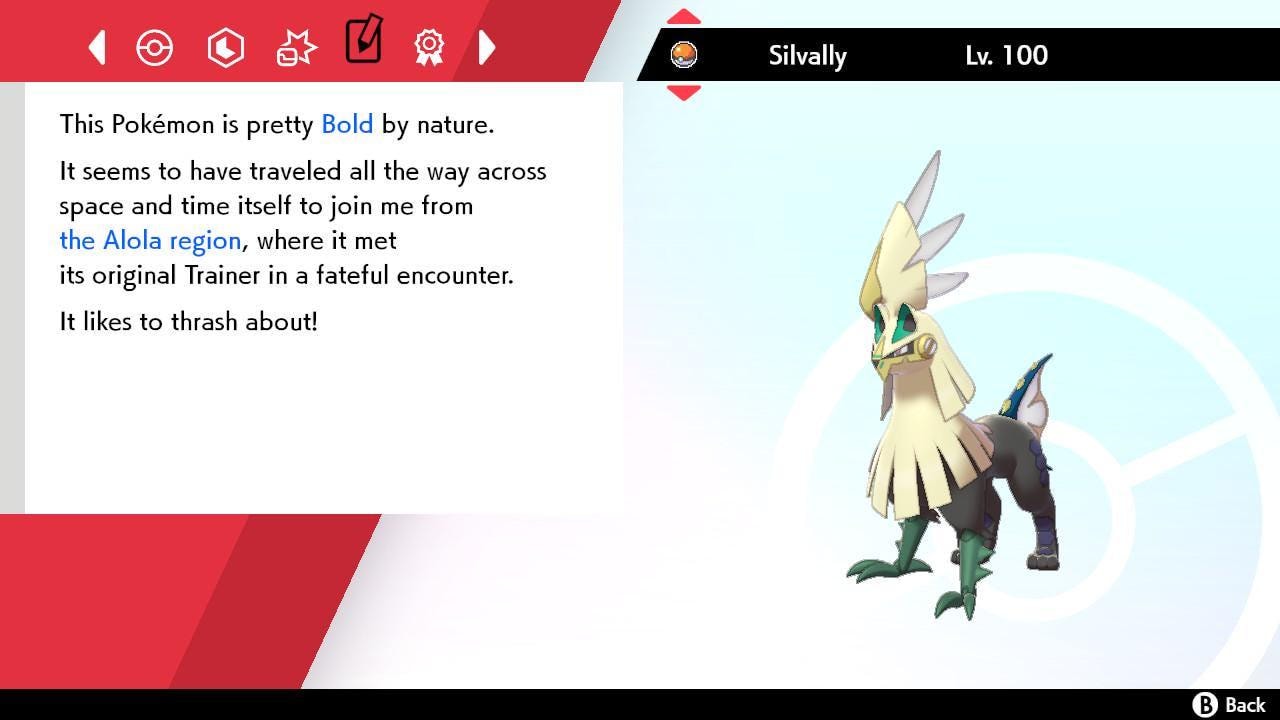 Shiny SILVALLY Pokemon Sword Shield 6IV Competitive Battle Ready Pokémon card photo 4