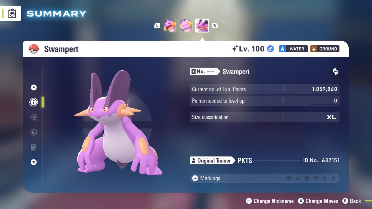 Shiny Swampert Pokemon Legends ZA Mega Dimension DLC 6IV Competitive Battle Ready Pokémon card photo 3