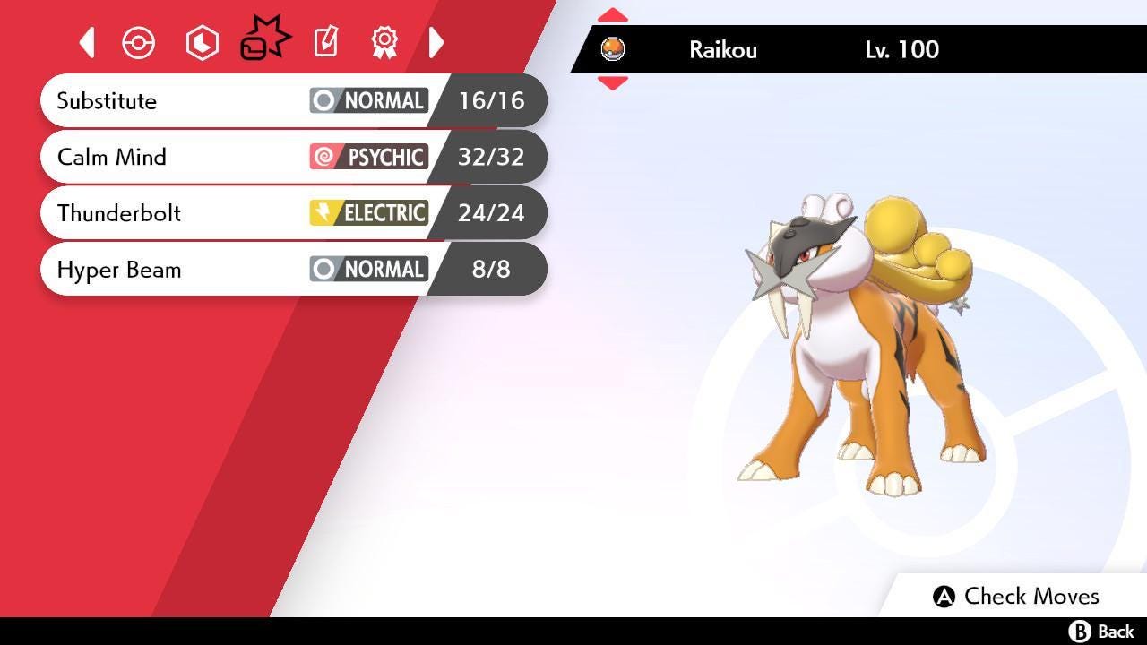 Shiny RAIKOU Pokemon Sword Shield 6IV Competitive Battle Ready Pokémon card photo 4