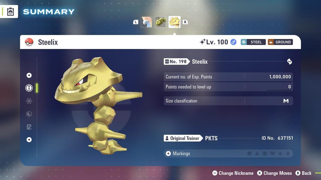 Shiny STEELIX Pokémon Legends ZA 6IV Competitive Battle Ready Pokémon card photo 3
