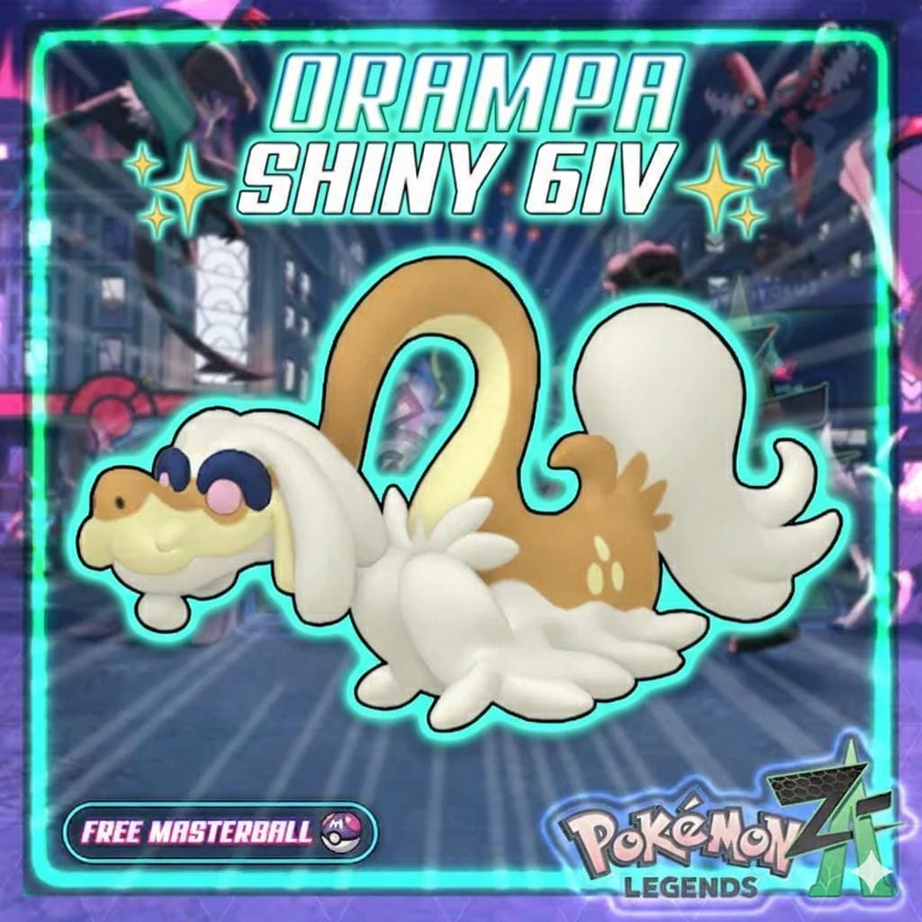 Foto de la carta Pokémon DRAMPA variocolor Pokémon Legends ZA 6IV Listo para el Combate Competitivo