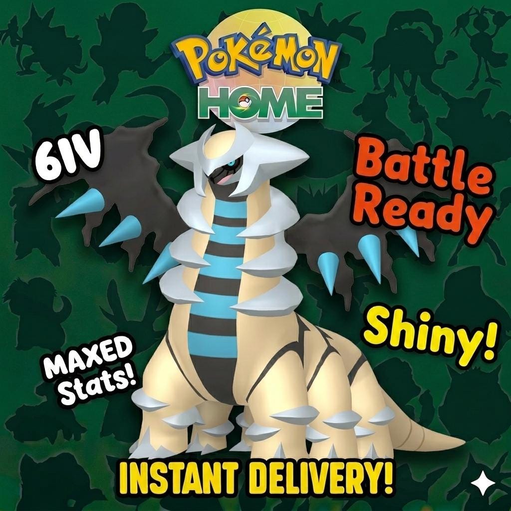 Shiny Giratina Pokémon HOME 6IV Competitive Battle Ready – Pokémon HOME Transfers Pokémon card photo