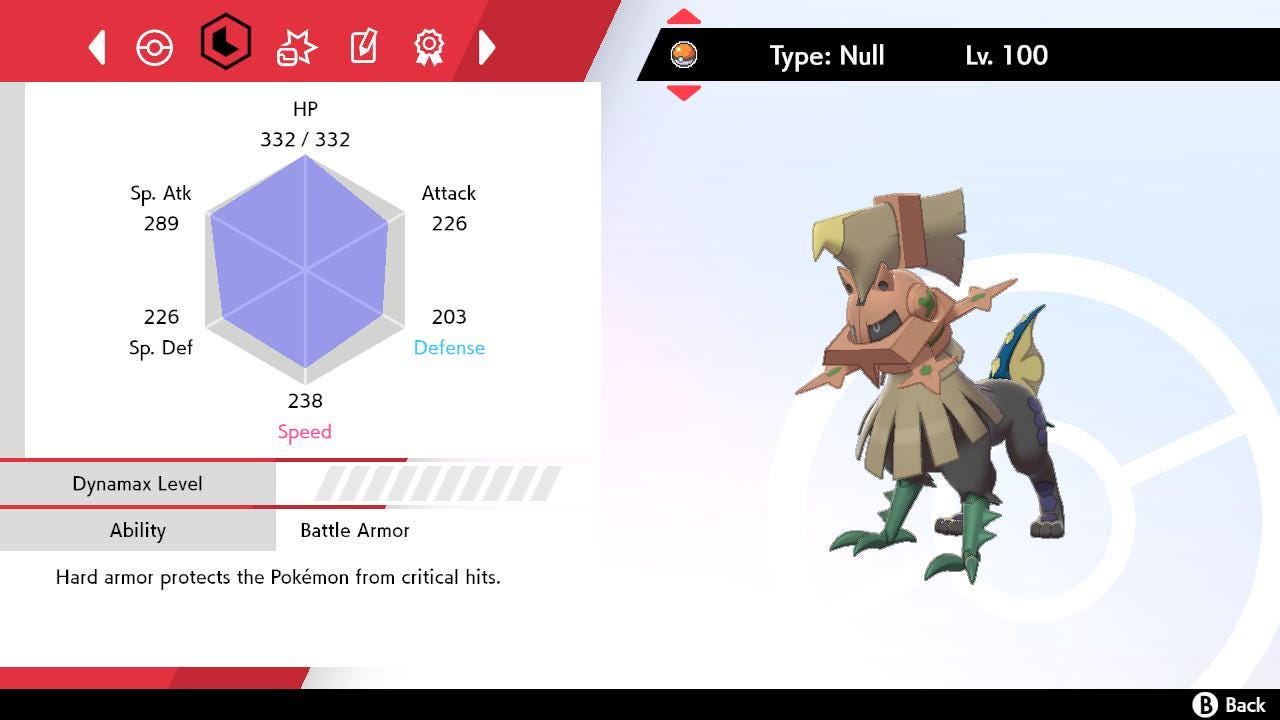 Shiny 6IV TYPE: NULL Pokemon Sword Shield 6IV Competitive Battle Ready Pokémon card photo 2