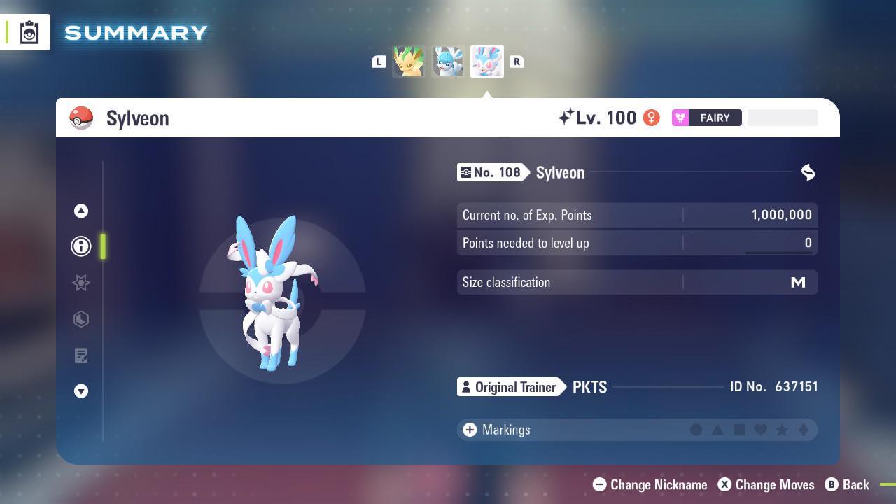 Фото покемона Shiny SYLVEON Pokémon Legends ZA 6IV Готовый к битве 3