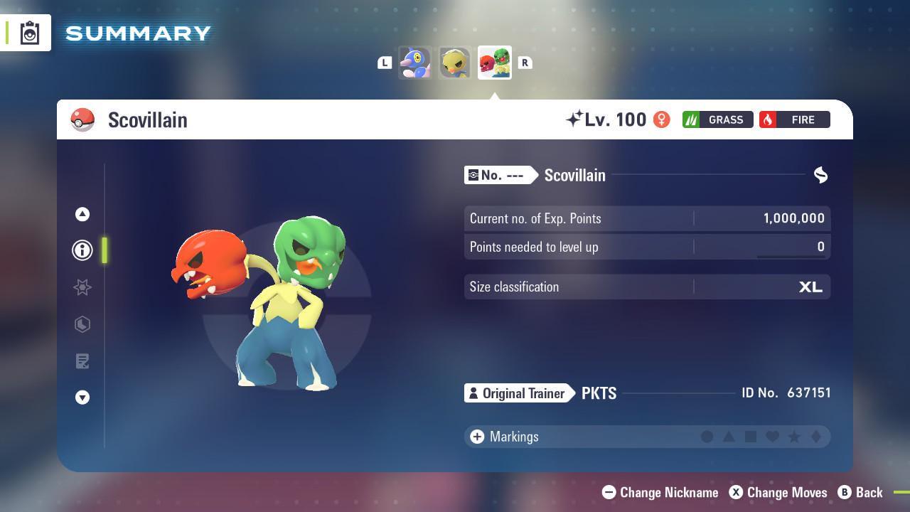 Shiny Scovillain Pokemon Legends ZA Mega Dimension DLC 6IV Competitive Battle Ready Pokémon card photo 3