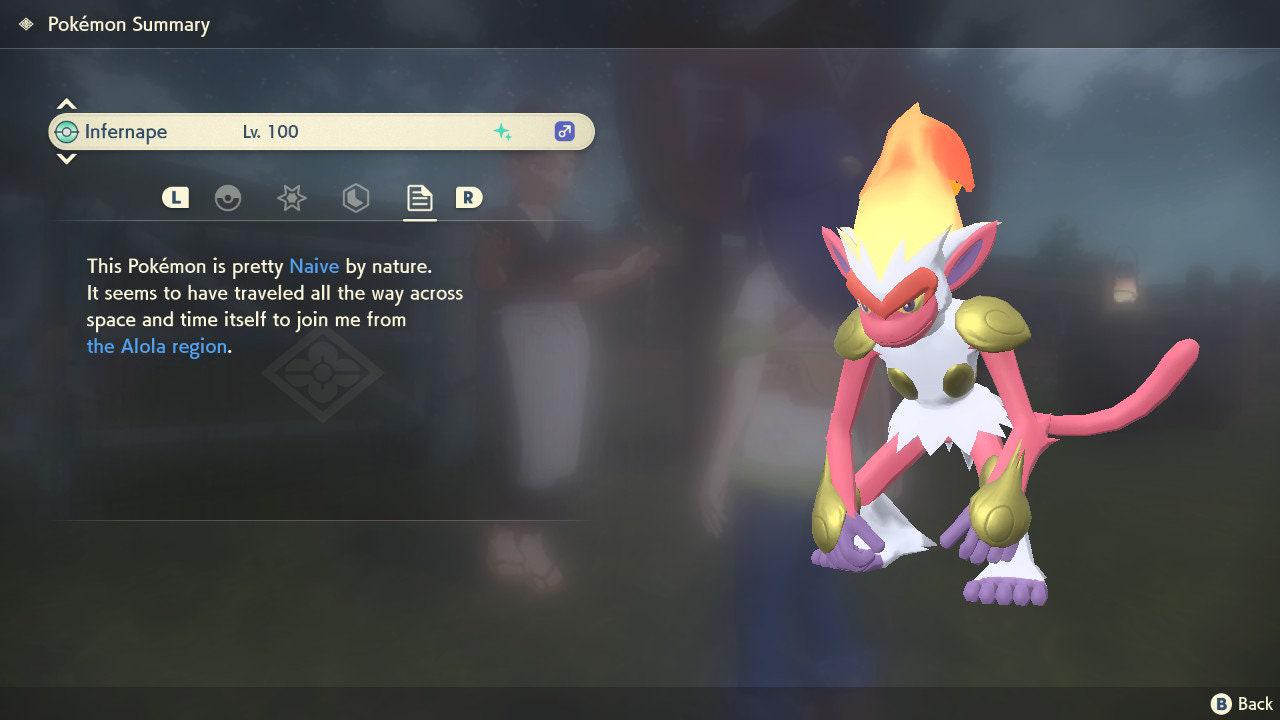 Shiny INFERNAPE Pokemon Legends Arceus 6IV Competitive Battle Ready Pokémon card photo 2