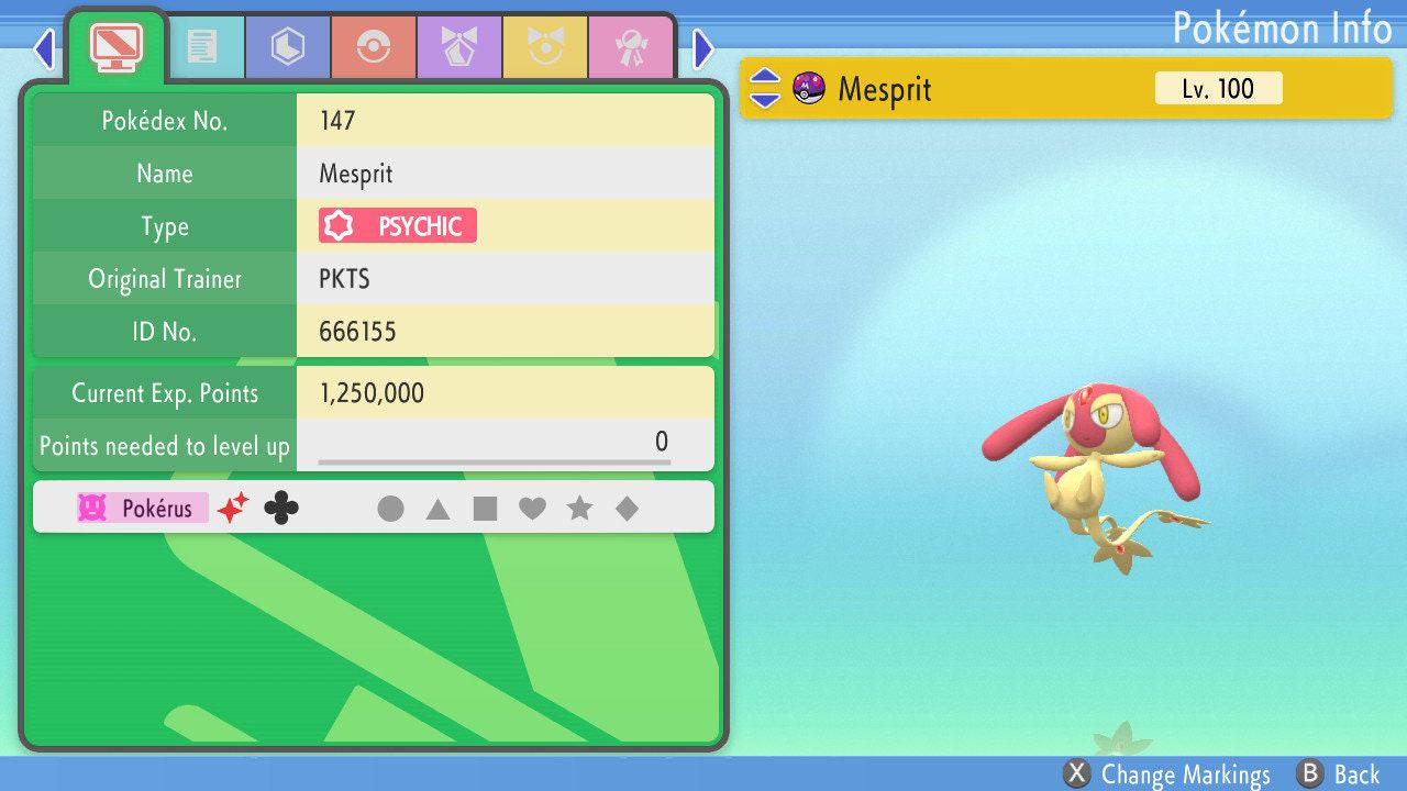SHINY 6IV MESPRIT Pokemon Brilliant Diamond Shining Pearl 6IV Competitive Battle Ready Pokémon card photo 4