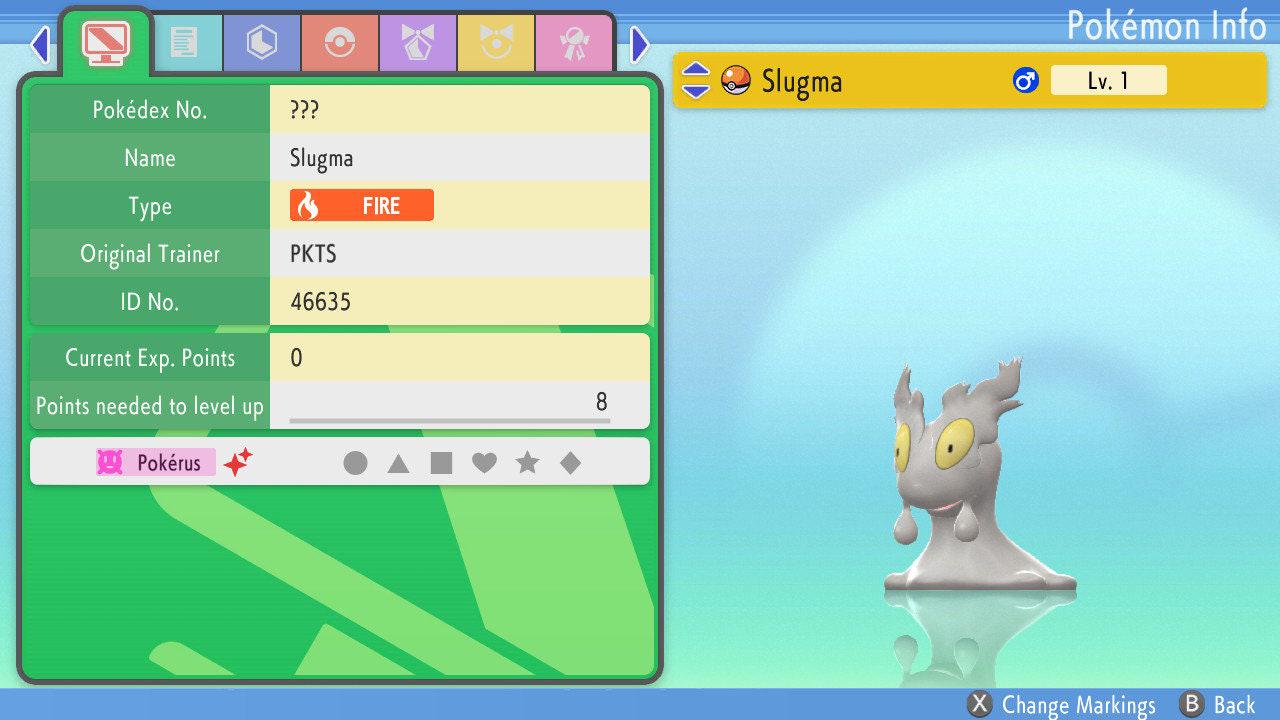 SHINY 6IV SLUGMA Pokémon Brilliant Diamond and Shining Pearl 6IV Competitive Battle Ready – Brilliant Diamond & Shining Pearl Pokémon card photo