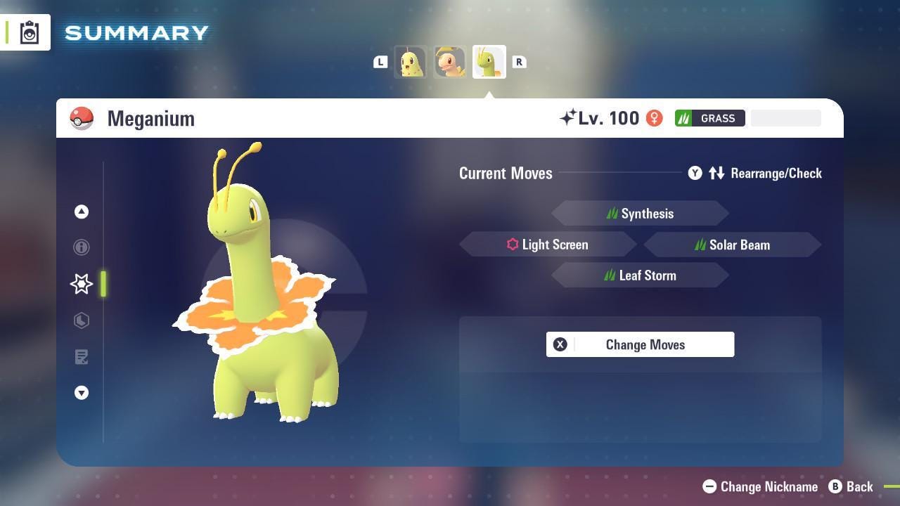 Shiny MEGANIUM Pokémon Legends ZA 6IV Competitive Battle Ready Pokémon card photo 4
