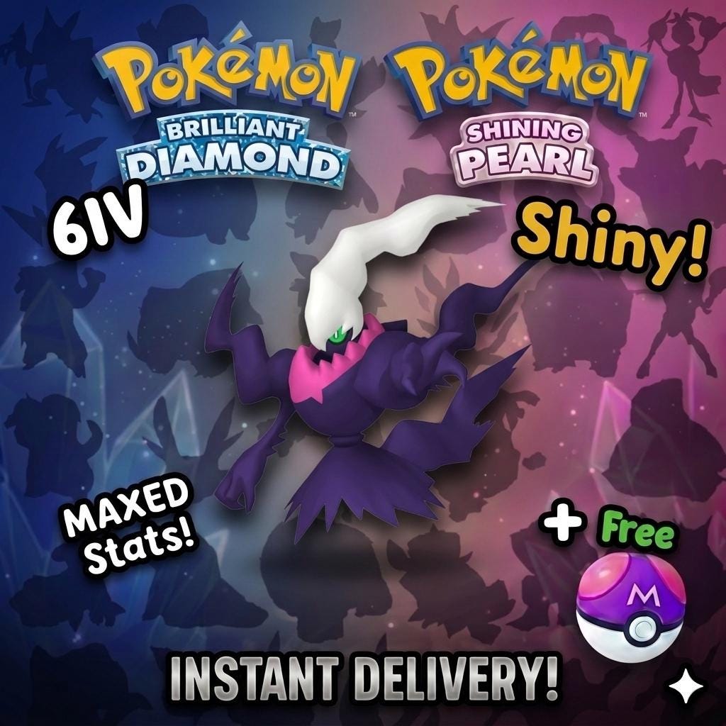 Shiny Darkrai Pokemon Brilliant Diamond Shining Pearl 6IV Competitive Battle Ready – Brilliant Diamond & Shining Pearl Pokémon card photo