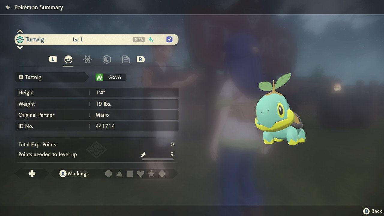 Shiny TURTWIG Pokemon Legends Arceus 6IV Competitive Battle Ready Pokémon card photo 2