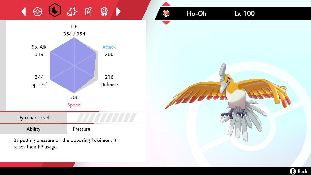 Shiny 6IV HO OH Pokemon Sword Shield 6IV Competitive Battle Ready Pokémon card photo 3