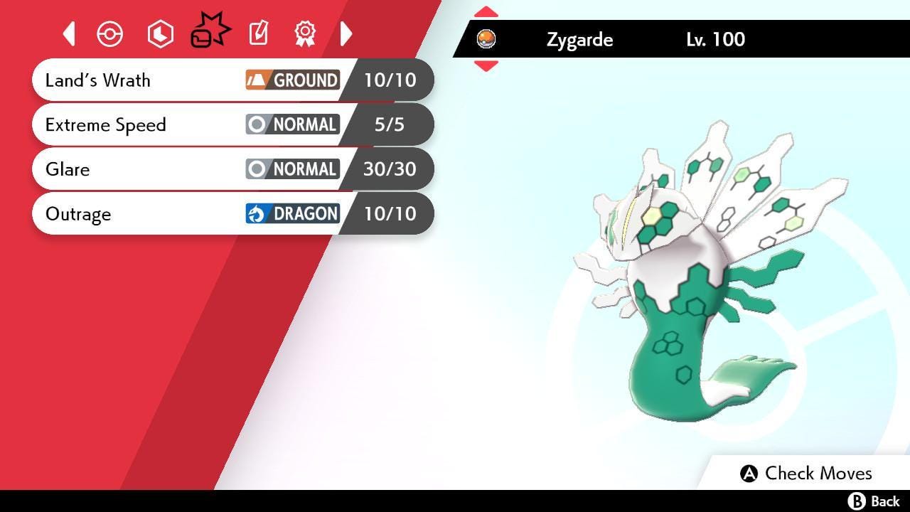 Shiny ZYGARDE Pokemon Sword Shield 6IV Competitive Battle Ready Pokémon card photo 4