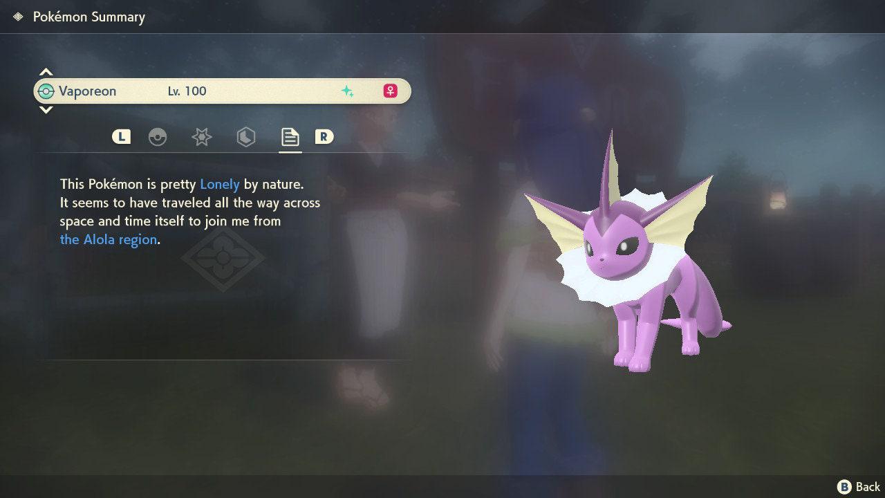 Shiny VAPOREON Pokemon Legends Arceus 6IV Competitive Battle Ready Pokémon card photo 3