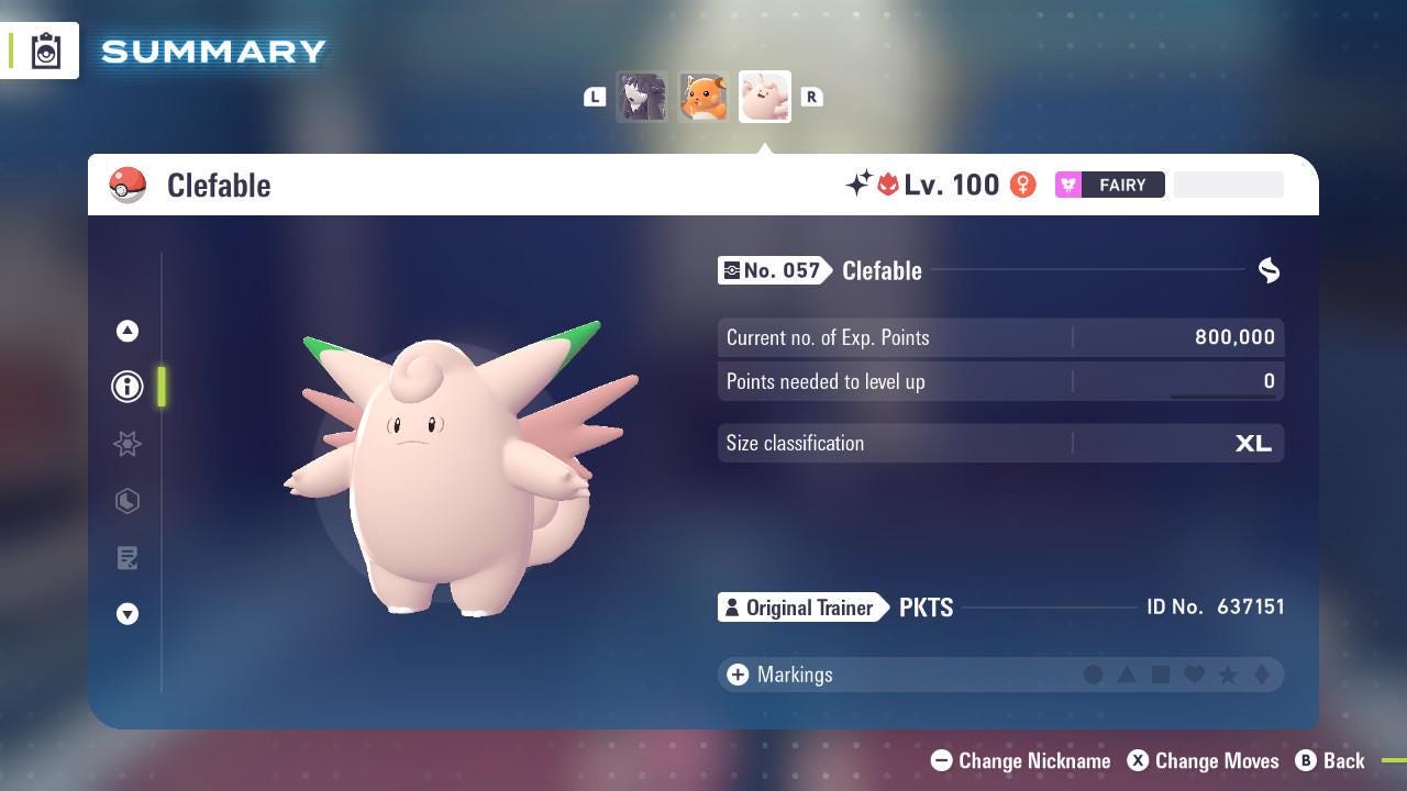 Shiny Alpha Clefable Pokémon Legends ZA 6IV Competitive Battle Ready Pokémon card photo 3