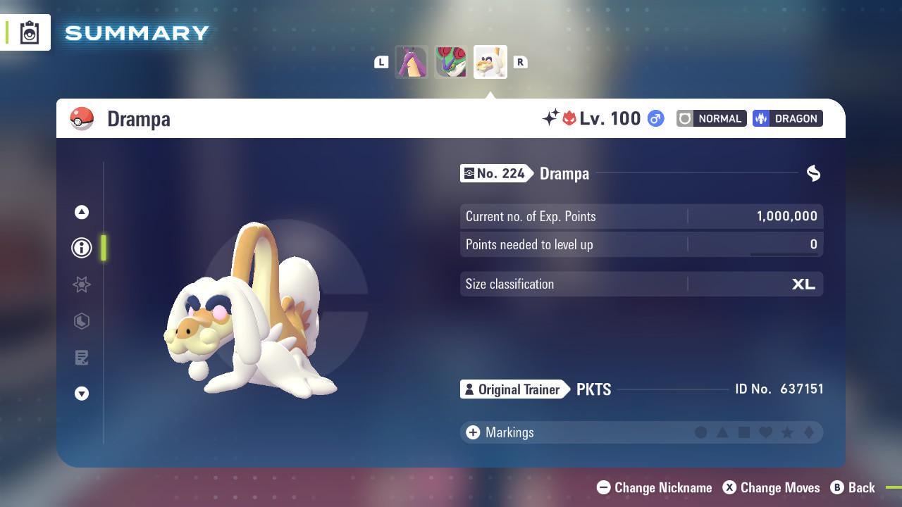 Shiny Alpha Drampa Pokémon Legends ZA 6IV Competitive Battle Ready Pokémon card photo 3