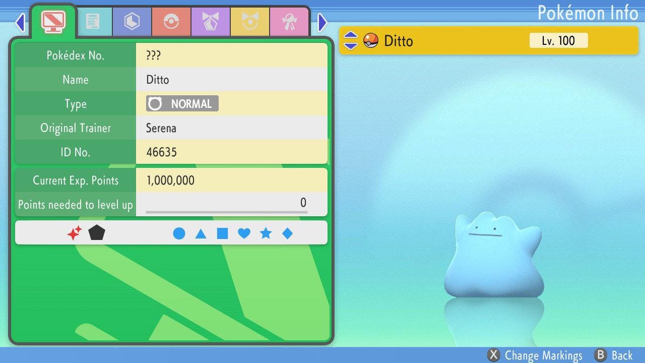 SHINY 6IV DITTO English Pokemon Pokémon Brilliant Diamond and Shining Pearl 6IV Pokemon Breeding Ditto Free Shiny Pokémon card photo