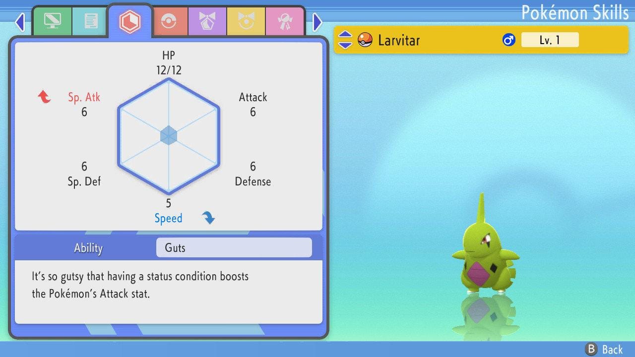 SHINY 6IV LARVITAR Pokemon Brilliant Diamond Shining Pearl 6IV Competitive Battle Ready Pokémon card photo 2