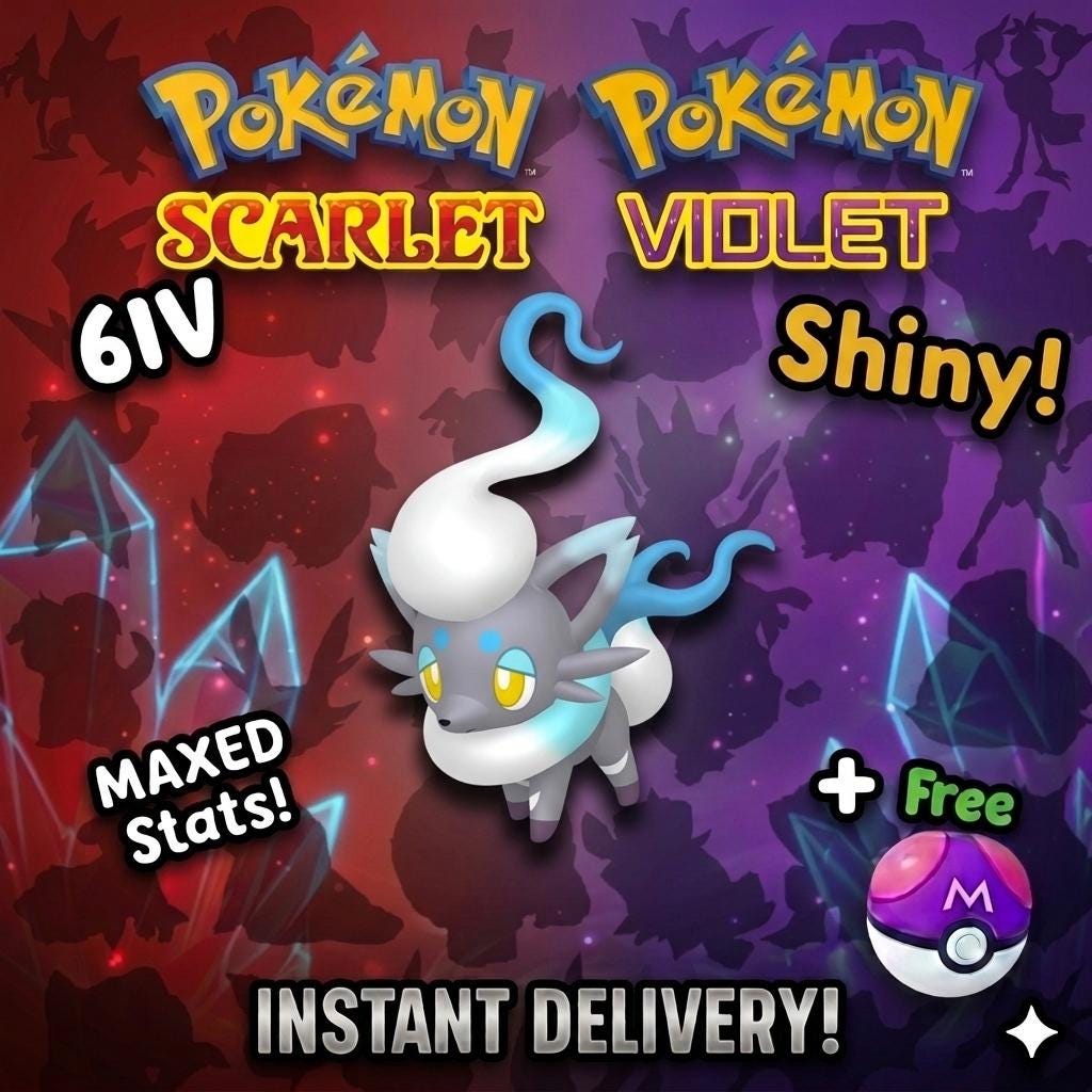 Foto de la carta Pokémon Shiny ZORUA de Hisui Pokémon Escarlata Púrpura 6IV Listo para el Combate Competitivo