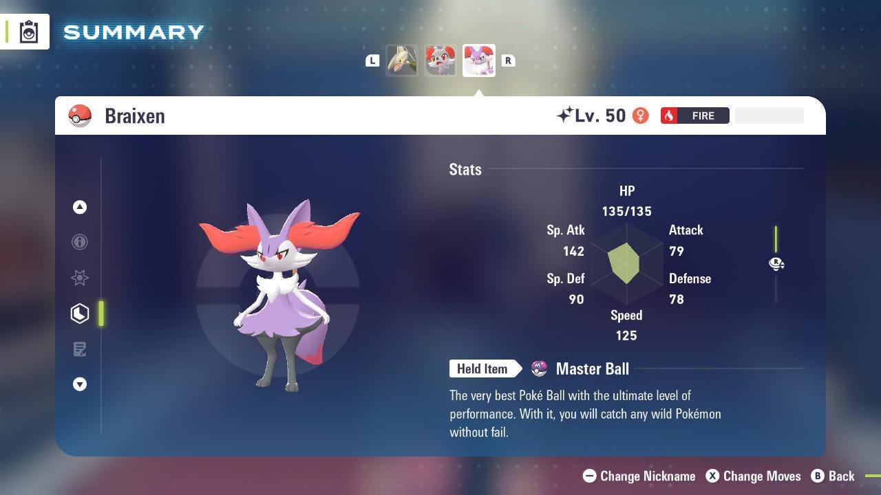Shiny BRAIXEN Pokémon Legends ZA 6IV Competitive Battle Ready – Pokémon Legends Z-A Pokémon card photo