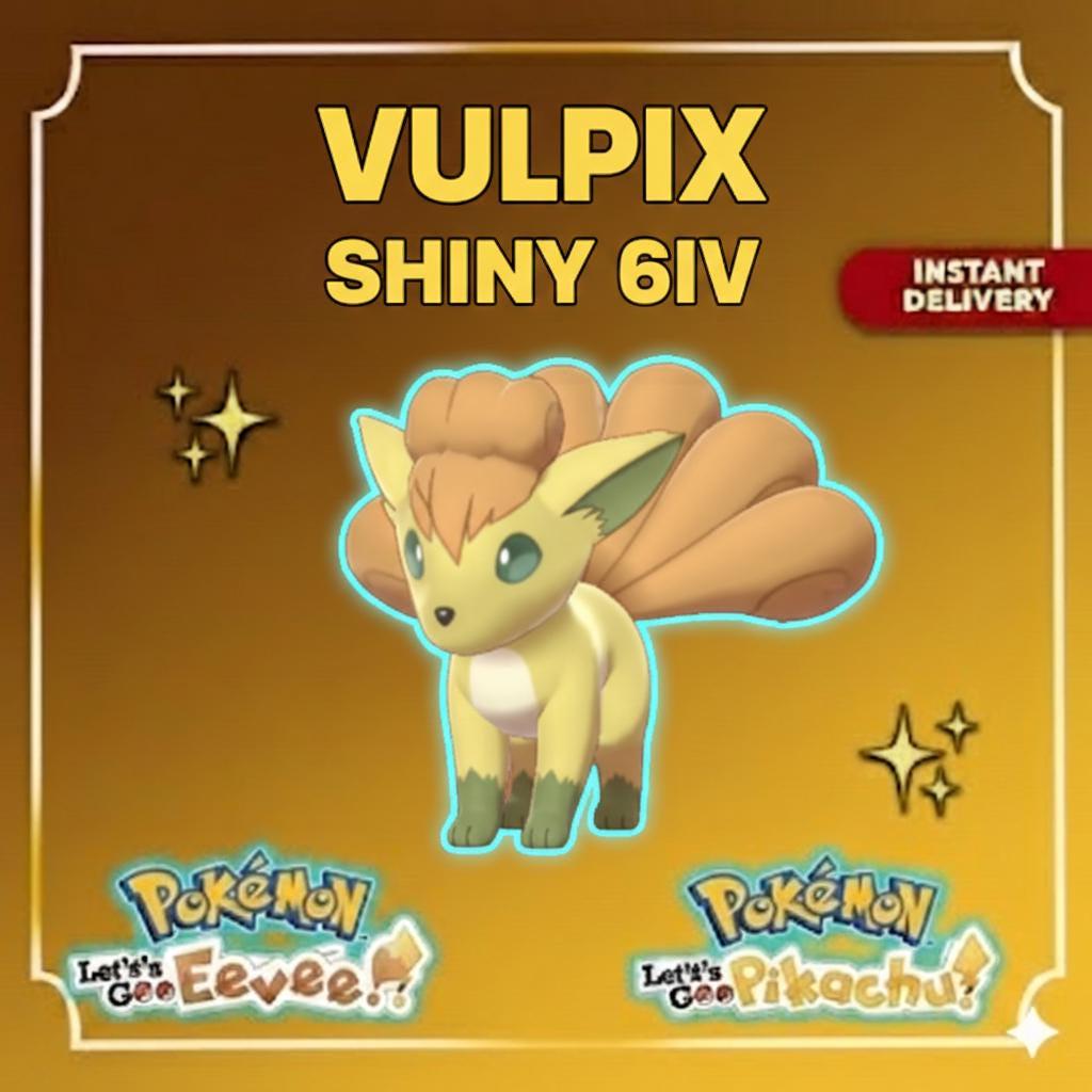 Foto de la carta Pokémon VULPIX Brillante Hembra 6IV Competitivo Lista para la Batalla