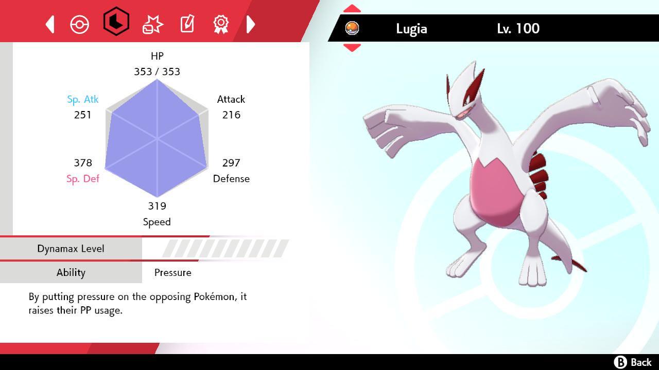 Shiny LUGIA Pokemon Sword Shield 6IV Competitive Battle Ready Pokémon card photo 4