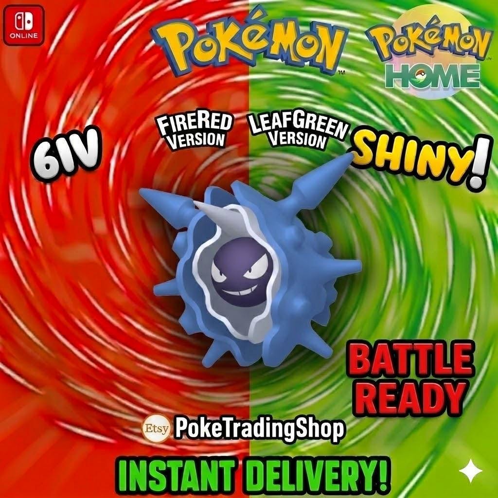 Фото покемона БЛЕСК CLOYSTER Pokémon FireRed LeafGreen 6IV Готов к соревновательным битвам
