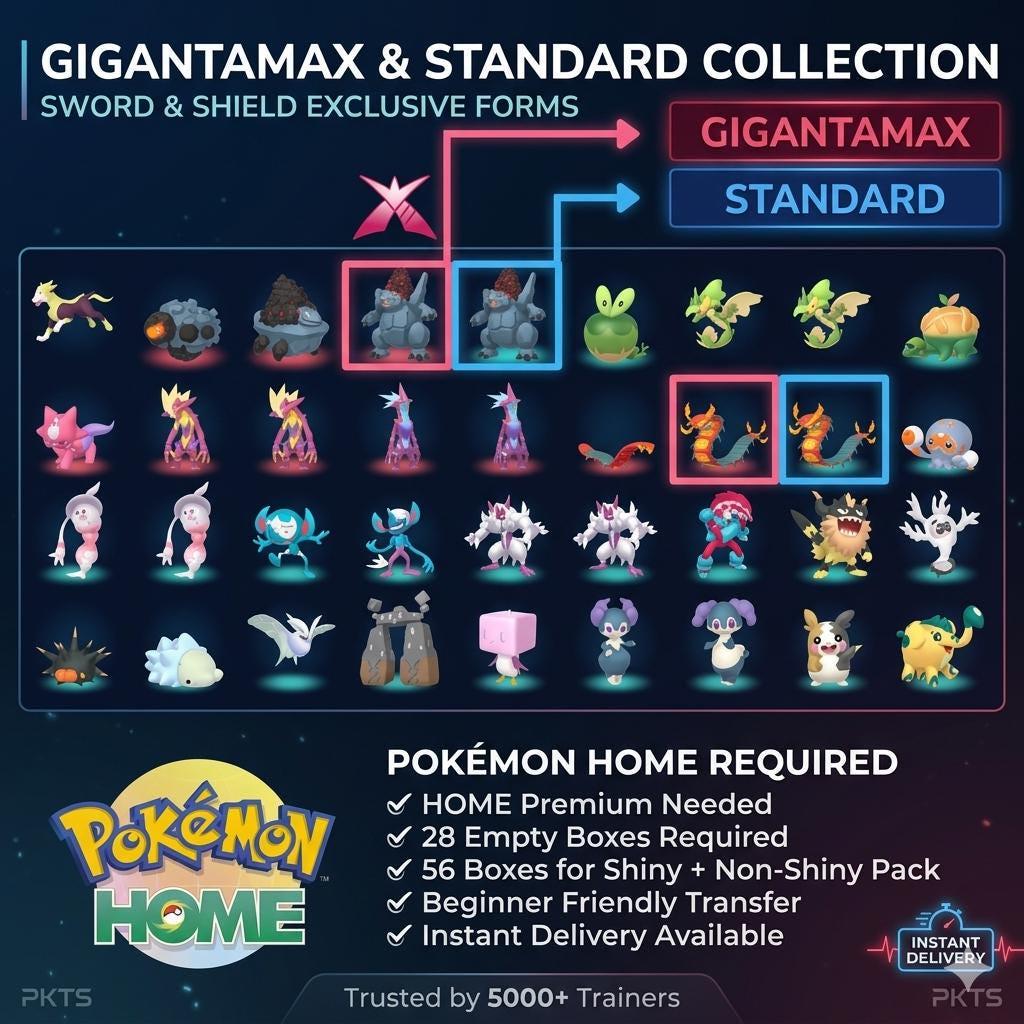 Complete Sword Shield Pokedex 770 Pokémon Shiny Living Dex Pokémon HOME Custom OT Pokémon card photo 2