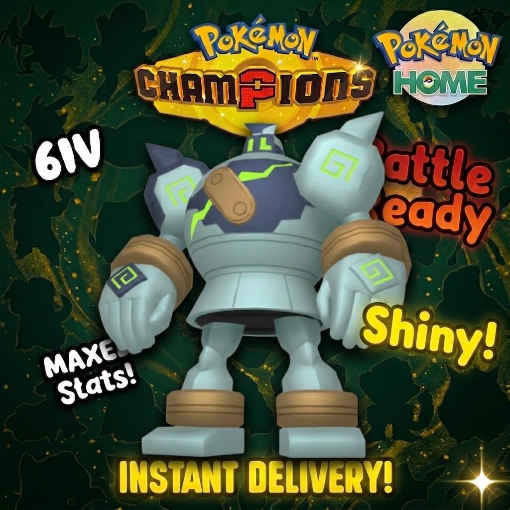 Shiny Golurk Pokémon Champions 6IV Competitive Battle Ready – Champions Pokémon card photo