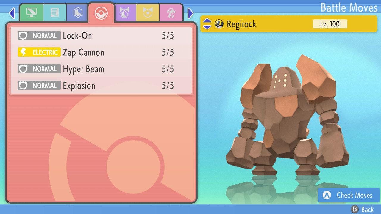 SHINY 6IV REGIROCK Pokemon Brilliant Diamond Shining Pearl 6IV Competitive Battle Ready Pokémon card photo 2