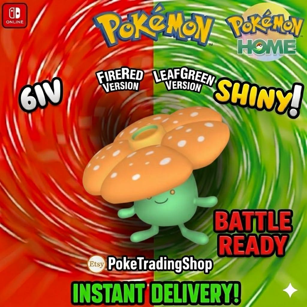 Фото покемона БЛЕСК VILEPLUME Pokémon FireRed LeafGreen 6IV Готов к соревновательным битвам
