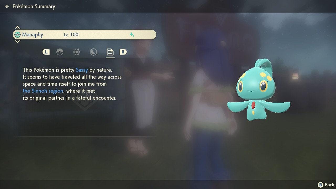 Shiny MANAPHY Pokemon Legends Arceus 6IV Competitive Battle Ready Pokémon card photo 4
