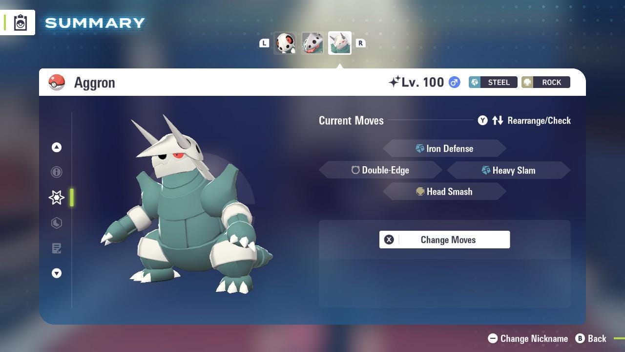 Shiny AGGRON Pokémon Legends ZA 6IV Competitive Battle Ready Pokémon card photo 3