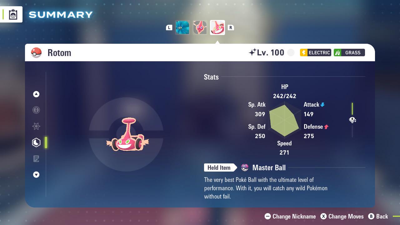 Shiny Mow Form Rotom Pokemon Legends ZA Mega Dimension DLC 6IV Competitive Battle Ready Pokémon card photo