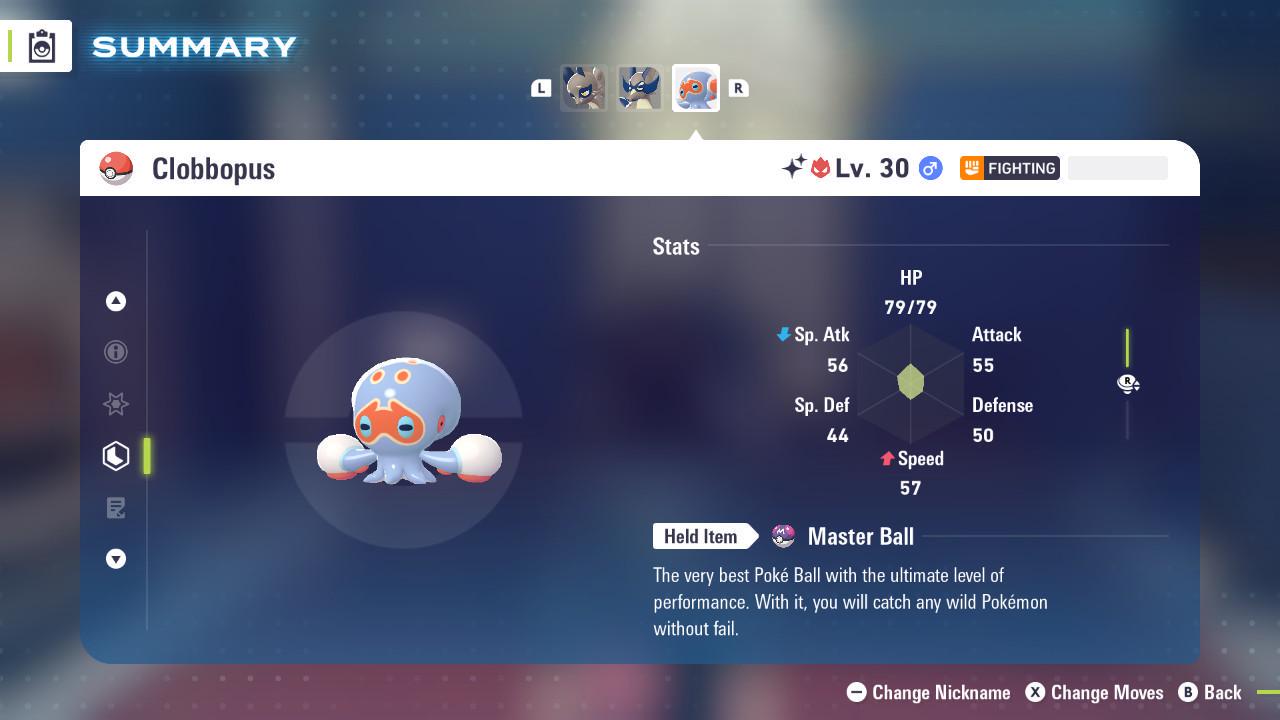 Foto de la carta Pokémon Shiny Alpha Clobbopus 6IV Competitivo Listo para la Batalla
