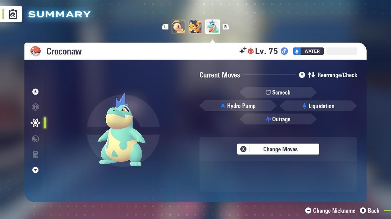 Фото покемона Блестящий Альфа Кроконау Pokémon Legends ZA 6IV Готов к соревновательным боям 3